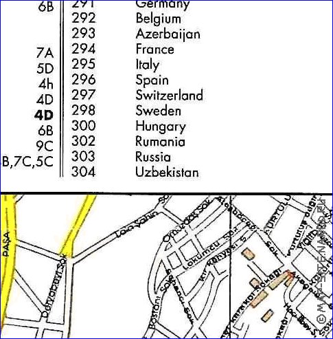 carte de Istanbul en anglais