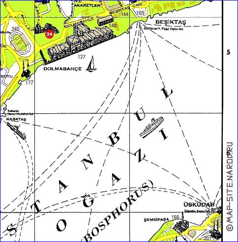 carte de Istanbul en anglais