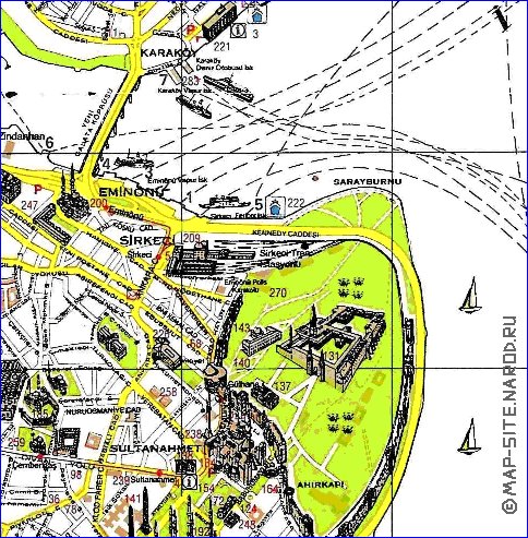 carte de Istanbul en anglais