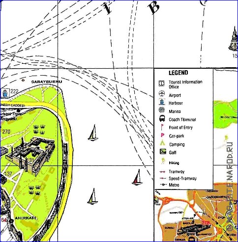 carte de Istanbul en anglais