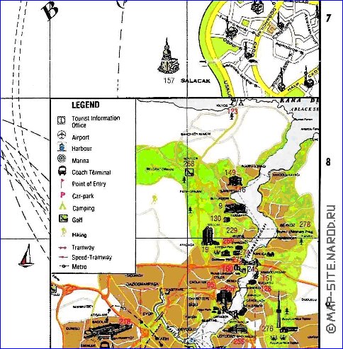 carte de Istanbul en anglais