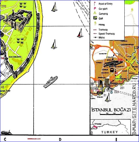 carte de Istanbul en anglais