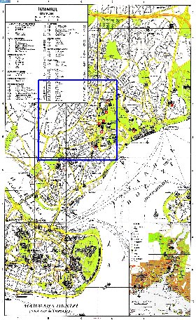 carte de Istanbul en anglais