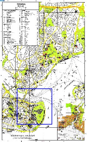 carte de Istanbul en anglais