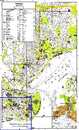 carte de Istanbul en anglais