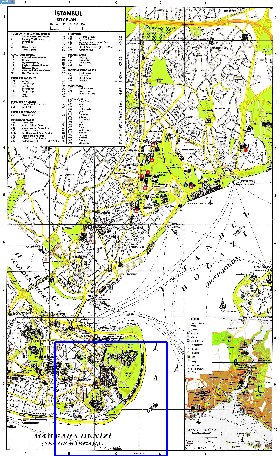 carte de Istanbul en anglais