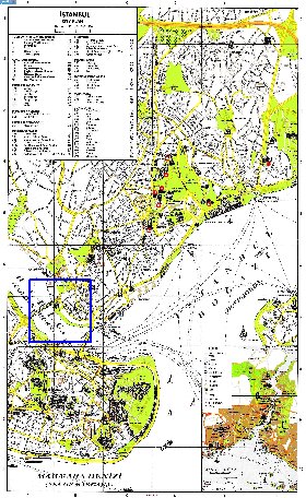 carte de Istanbul en anglais