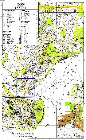 carte de Istanbul en anglais