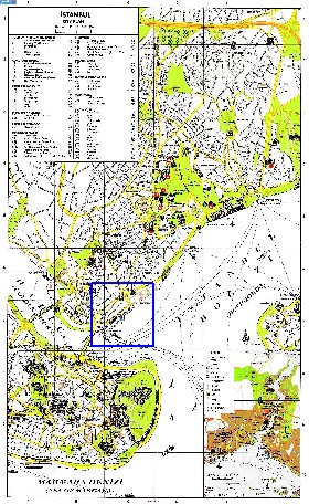 carte de Istanbul en anglais