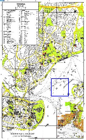 carte de Istanbul en anglais