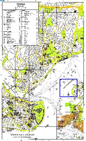 carte de Istanbul en anglais