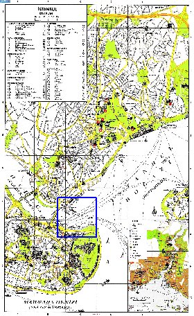 carte de Istanbul en anglais