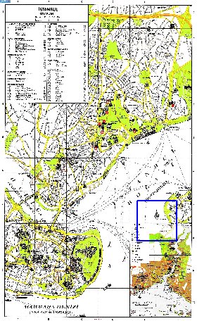 carte de Istanbul en anglais