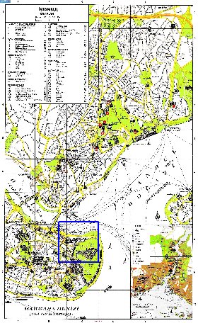 carte de Istanbul en anglais