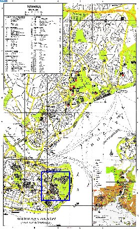 carte de Istanbul en anglais