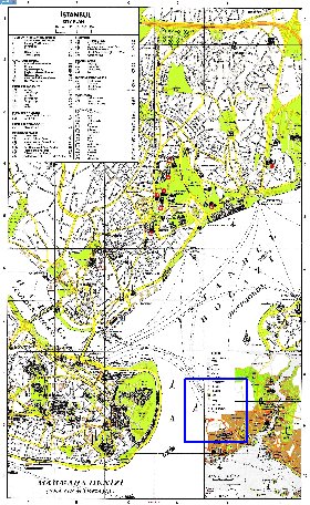 carte de Istanbul en anglais