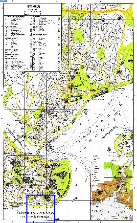 carte de Istanbul en anglais