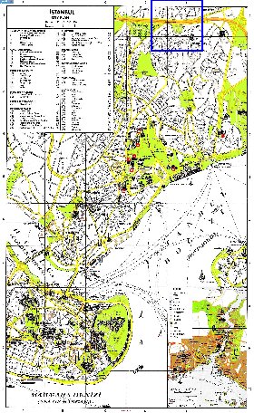 carte de Istanbul en anglais