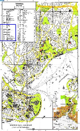 carte de Istanbul en anglais