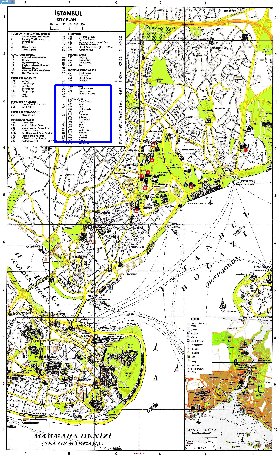 carte de Istanbul en anglais