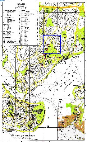 carte de Istanbul en anglais