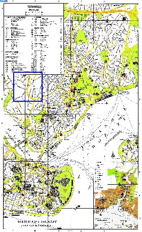 carte de Istanbul en anglais