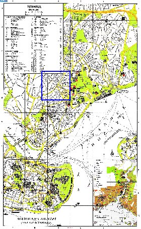 mapa de Istambul em ingles