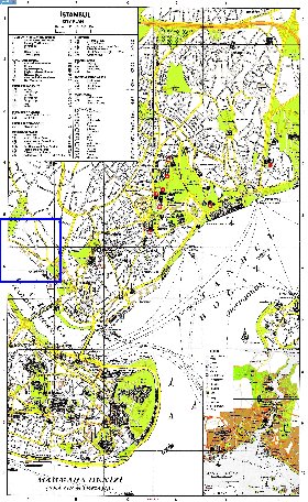 carte de Istanbul en anglais