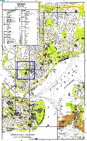 carte de Istanbul en anglais