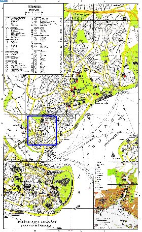 carte de Istanbul en anglais