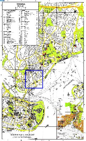 carte de Istanbul en anglais