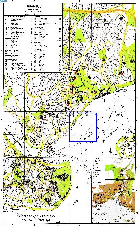 carte de Istanbul en anglais