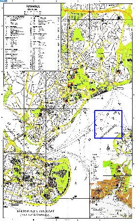 carte de Istanbul en anglais