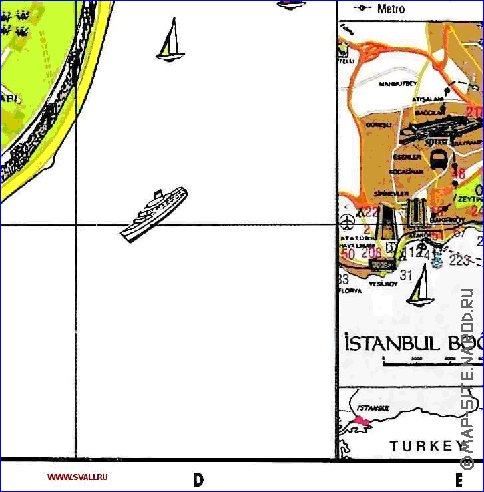 carte de Istanbul en anglais