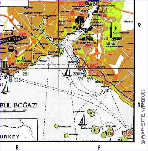 carte de Istanbul en anglais