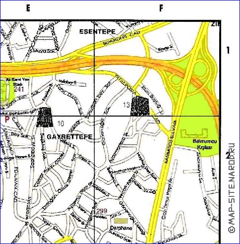 carte de Istanbul en anglais