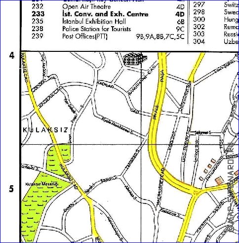 carte de Istanbul en anglais