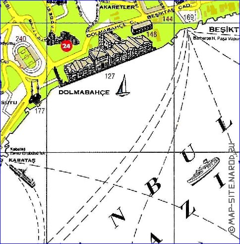 carte de Istanbul en anglais