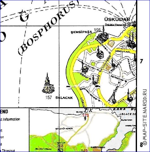 carte de Istanbul en anglais