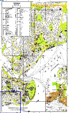 carte de Istanbul en anglais