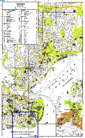 carte de Istanbul en anglais