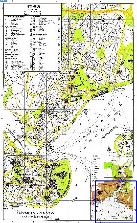 carte de Istanbul en anglais