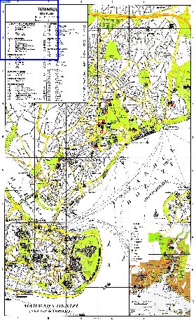 carte de Istanbul en anglais