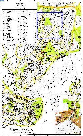 carte de Istanbul en anglais