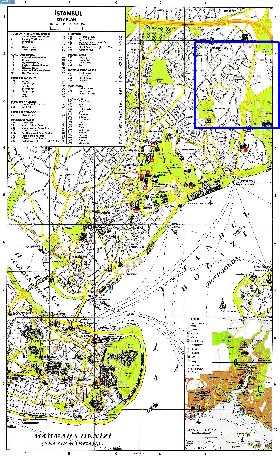 carte de Istanbul en anglais