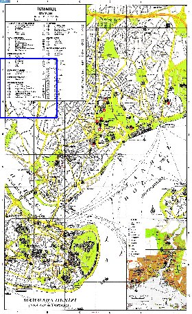 carte de Istanbul en anglais