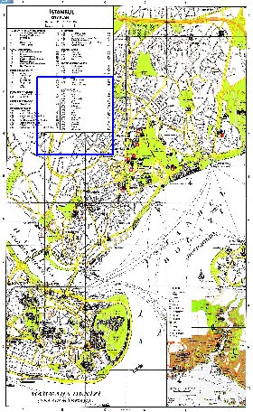 carte de Istanbul en anglais