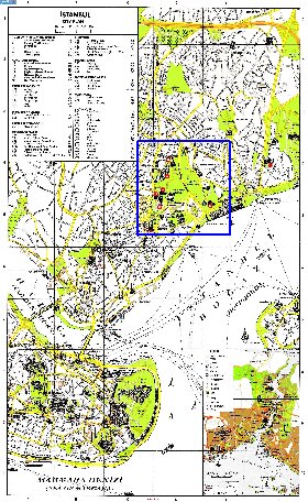 carte de Istanbul en anglais