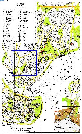 carte de Istanbul en anglais