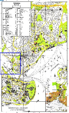 carte de Istanbul en anglais